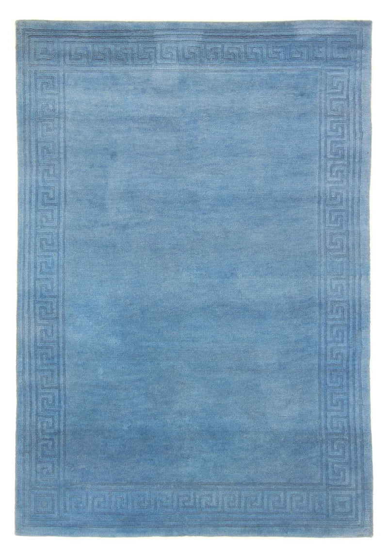Tapis Népalais - 200 x 141 cm - bleu