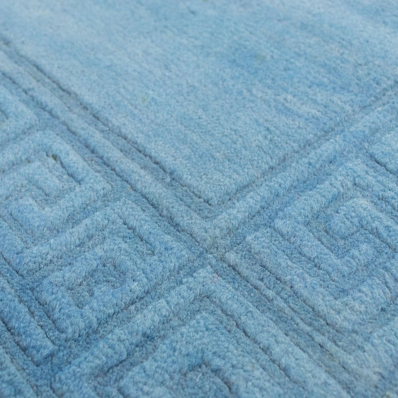 Tapis Népalais - 200 x 141 cm - bleu