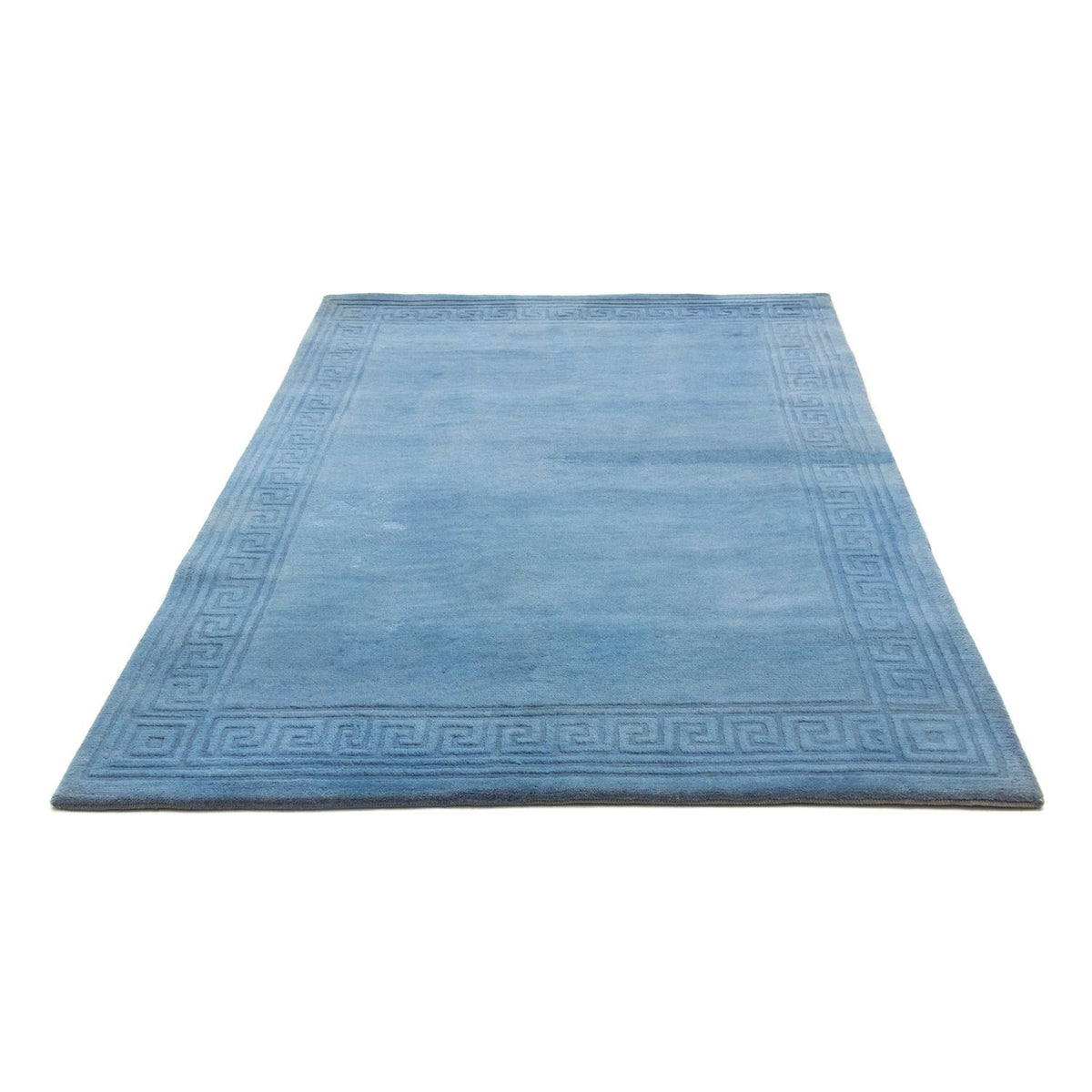 Tapis Népalais - 200 x 141 cm - bleu