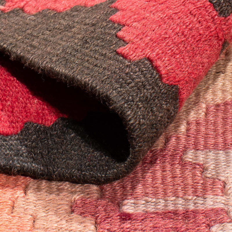 Tapis de couloir Tapis Kelim - Vieux - 435 x 200 cm - rouge clair