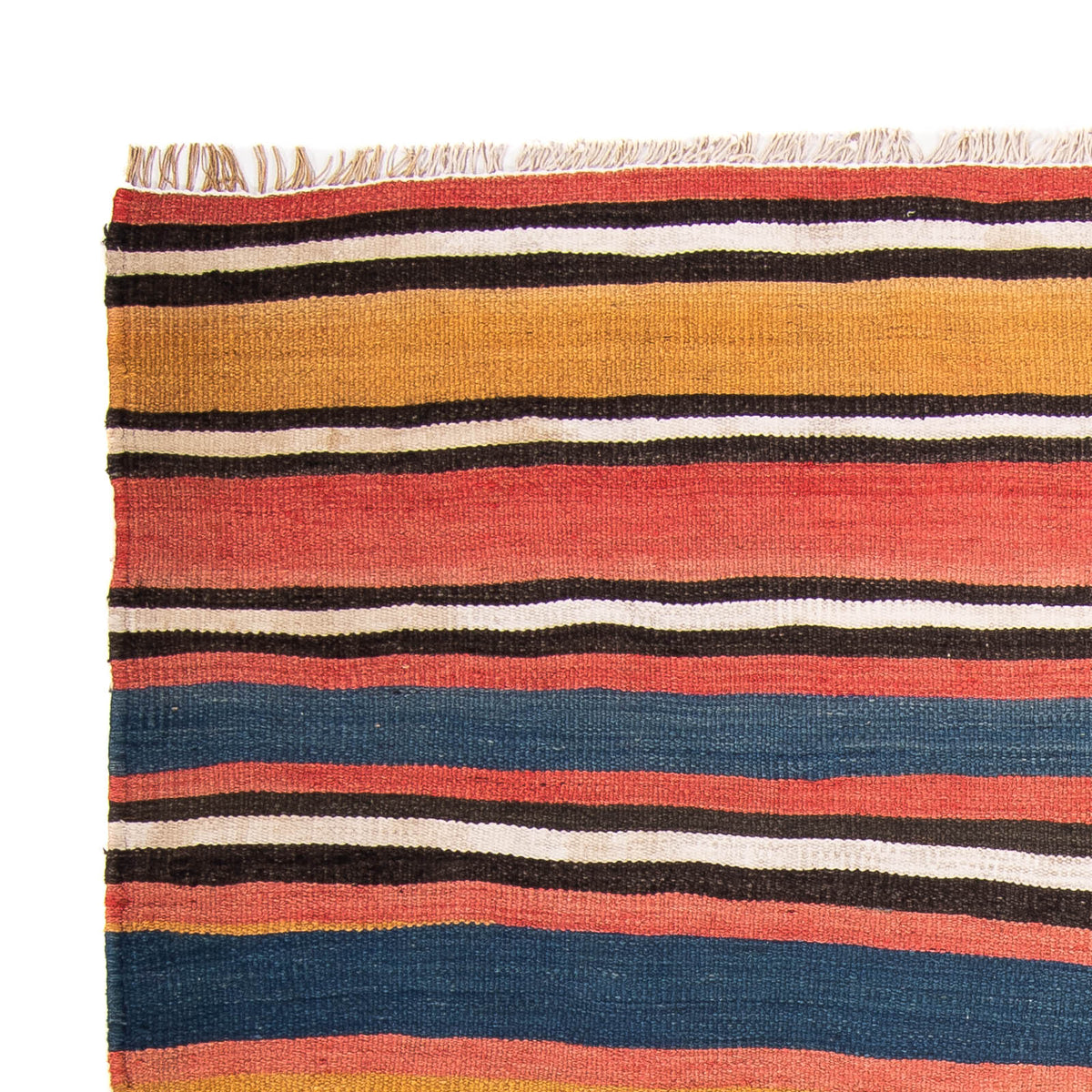 Tapis Kelim - Vieux carré - 140 x 130 cm - multicolore