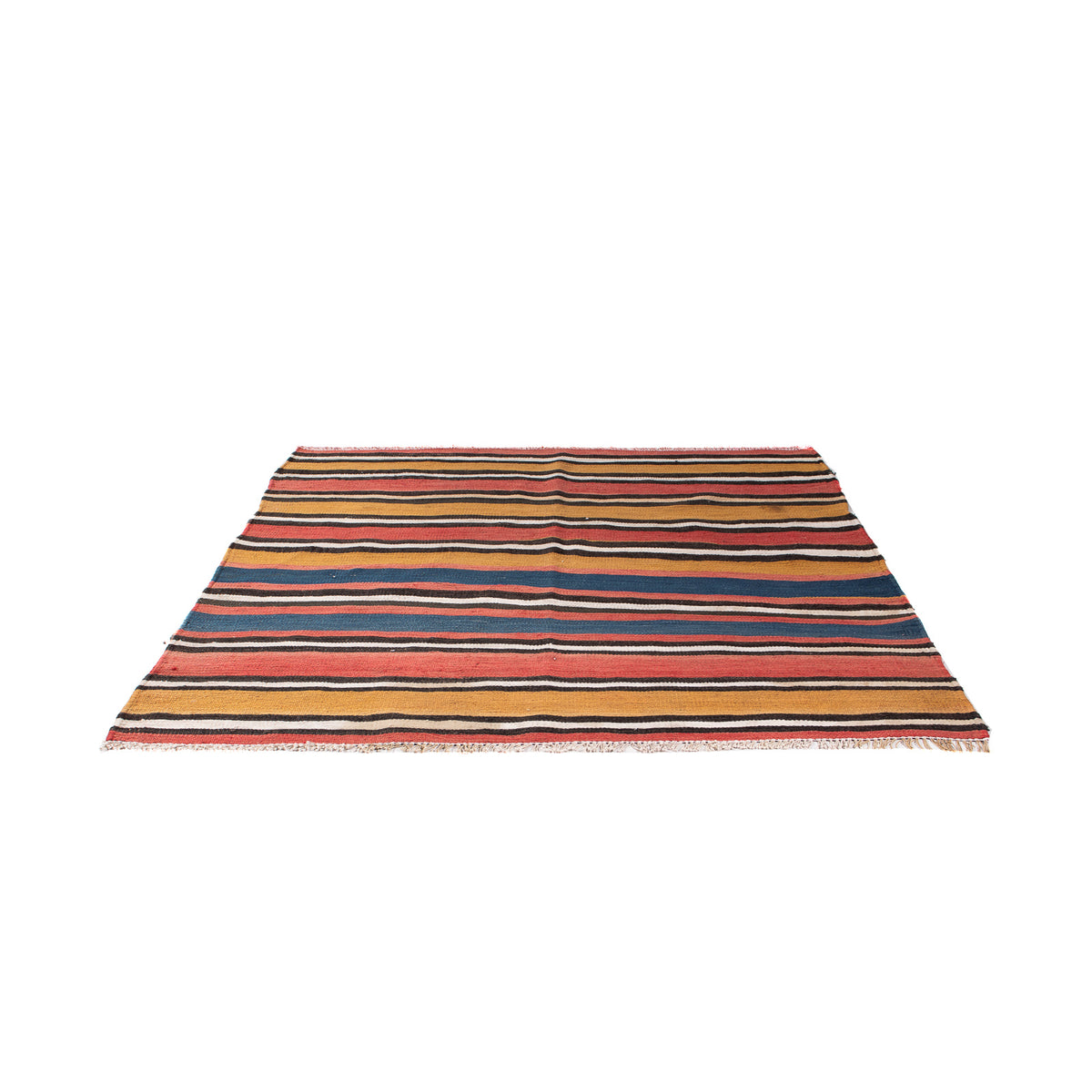 Tapis Kelim - Vieux carré - 140 x 130 cm - multicolore