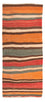 Tapis de couloir Tapis Kelim - Vieux - 175 x 75 cm - multicolore