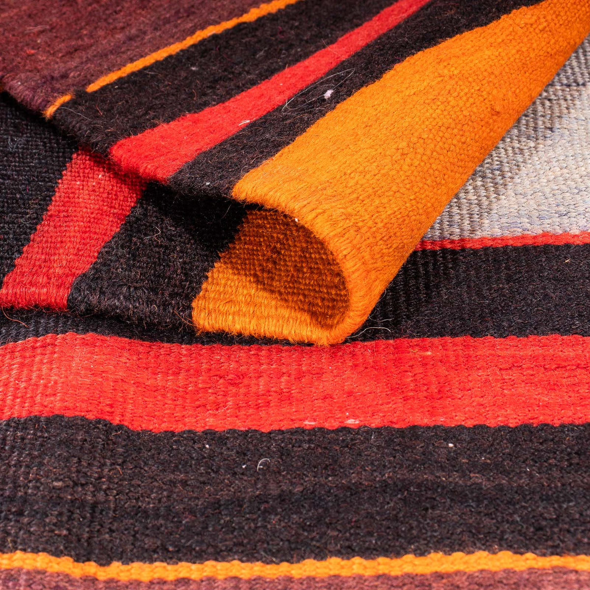 Tapis Kelim - Vieux - 150 x 140 cm - multicolore