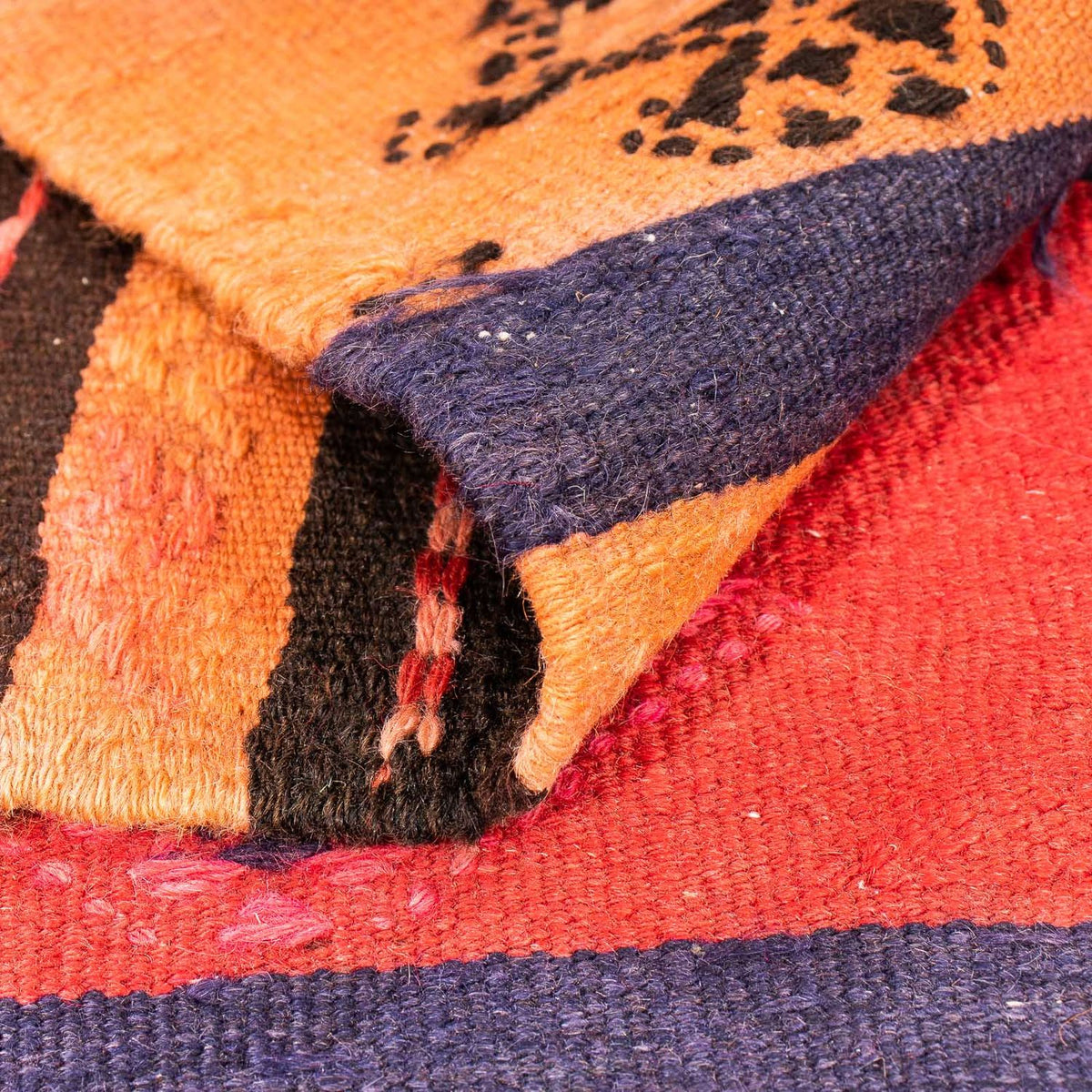 Tapis Kelim - Vieux carré  - 150 x 125 cm - multicolore