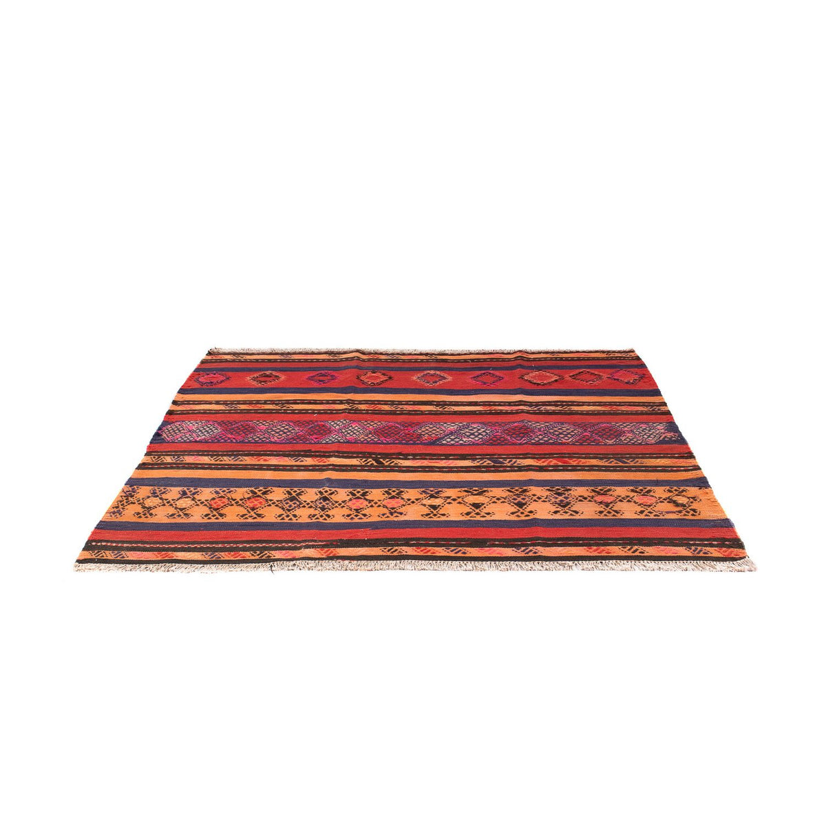 Tapis Kelim - Vieux carré  - 150 x 125 cm - multicolore