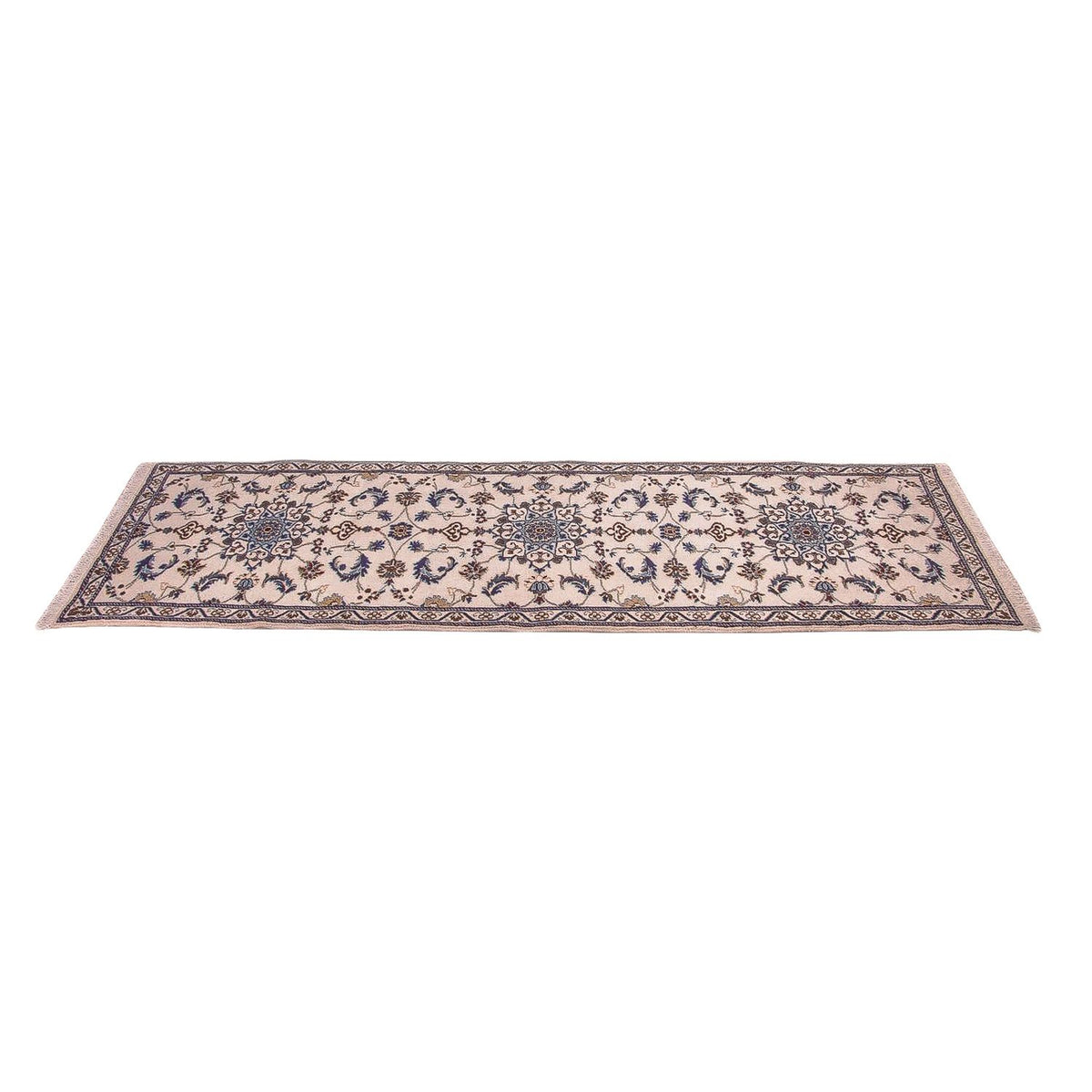 Tapis de couloir Tapis persan - Nain - Royal - 290 x 85 cm - beige