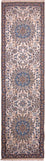 Tapis de couloir Tapis persan - Nain - Royal - 295 x 81 cm - beige