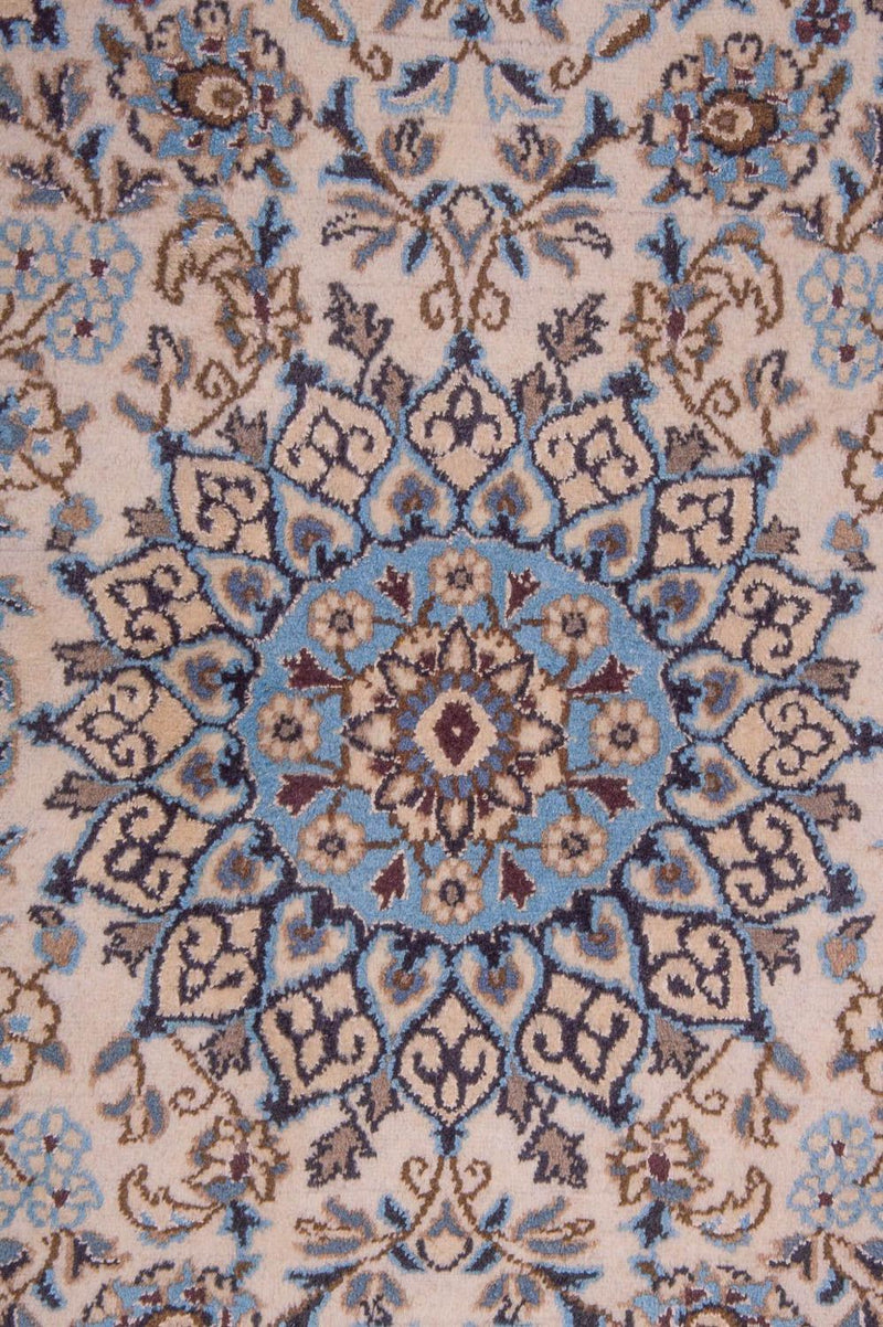 Tapis de couloir Tapis persan - Nain - Royal - 295 x 81 cm - beige