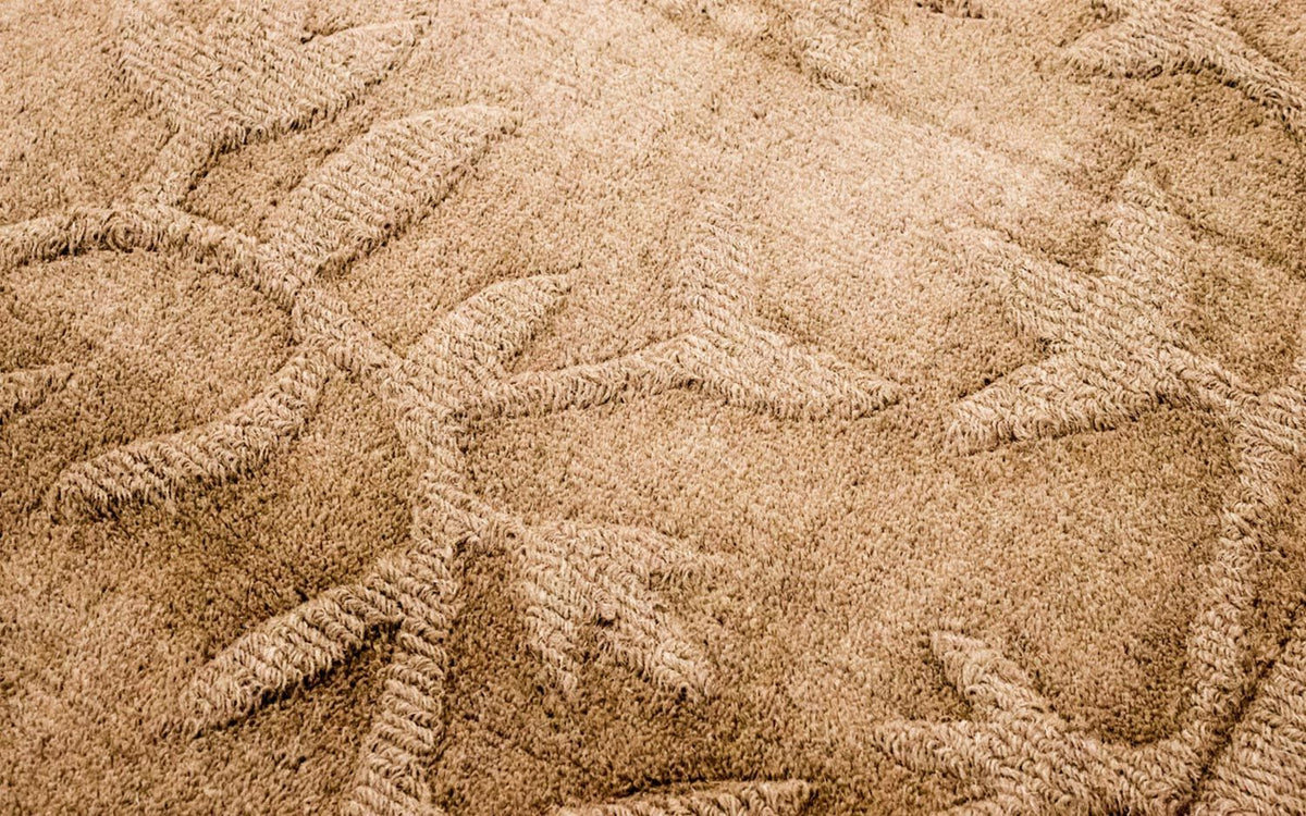 Tapis en laine - 148 x 89 cm - marron