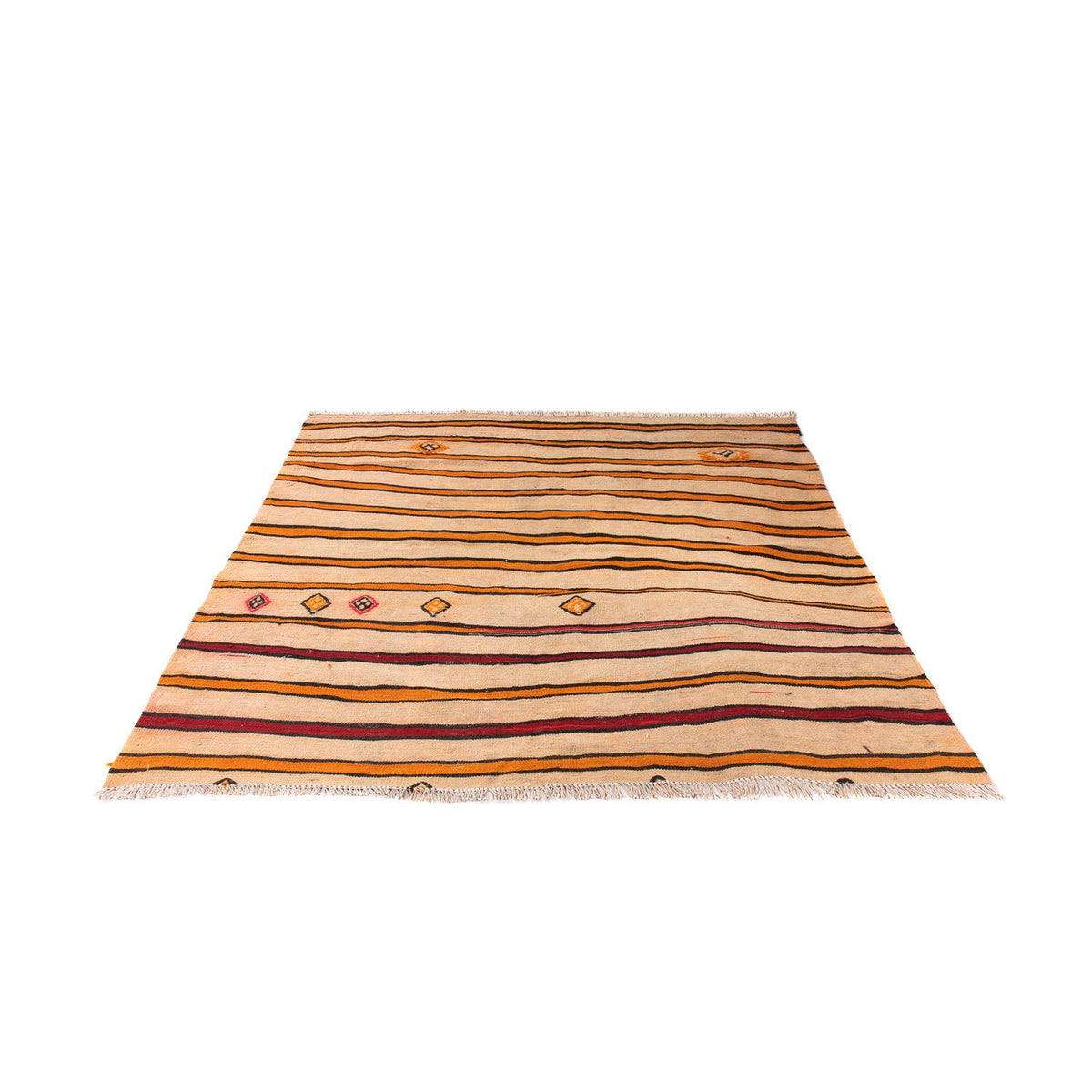 Tapis Kelim - Vieux carré - 150 x 147 cm - multicolore