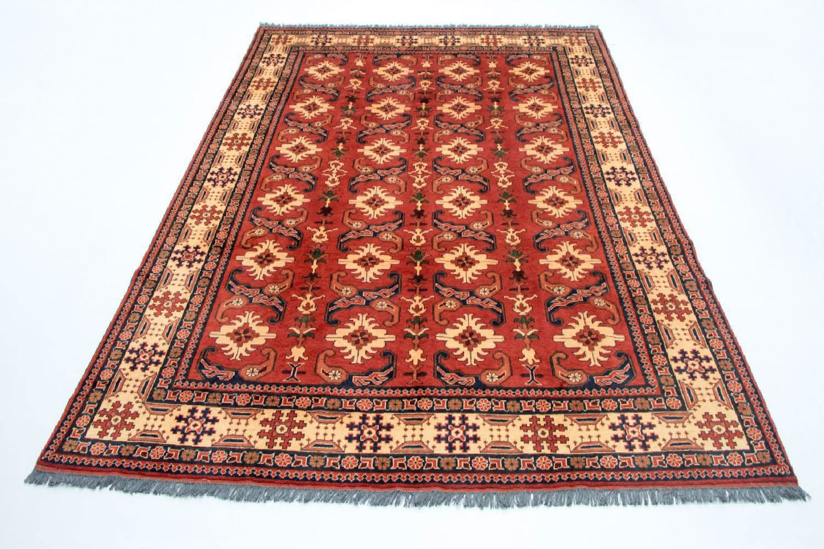 Tapis afghan - Hatschlu - 338 x 257 cm - rouge