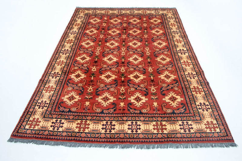 Tapis afghan - Hatschlu - 338 x 257 cm - rouge