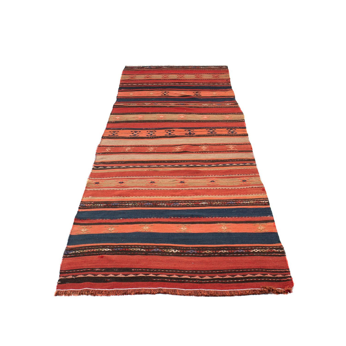 Tapis de couloir Tapis Kelim - Vieux - 280 x 85 cm - multicolore