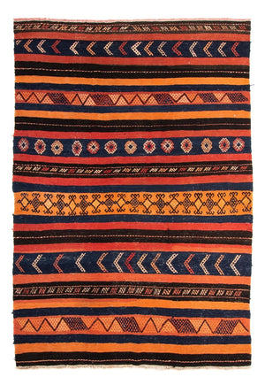 Tapis Kelim - Vieux - 200 x 150 cm - multicolore