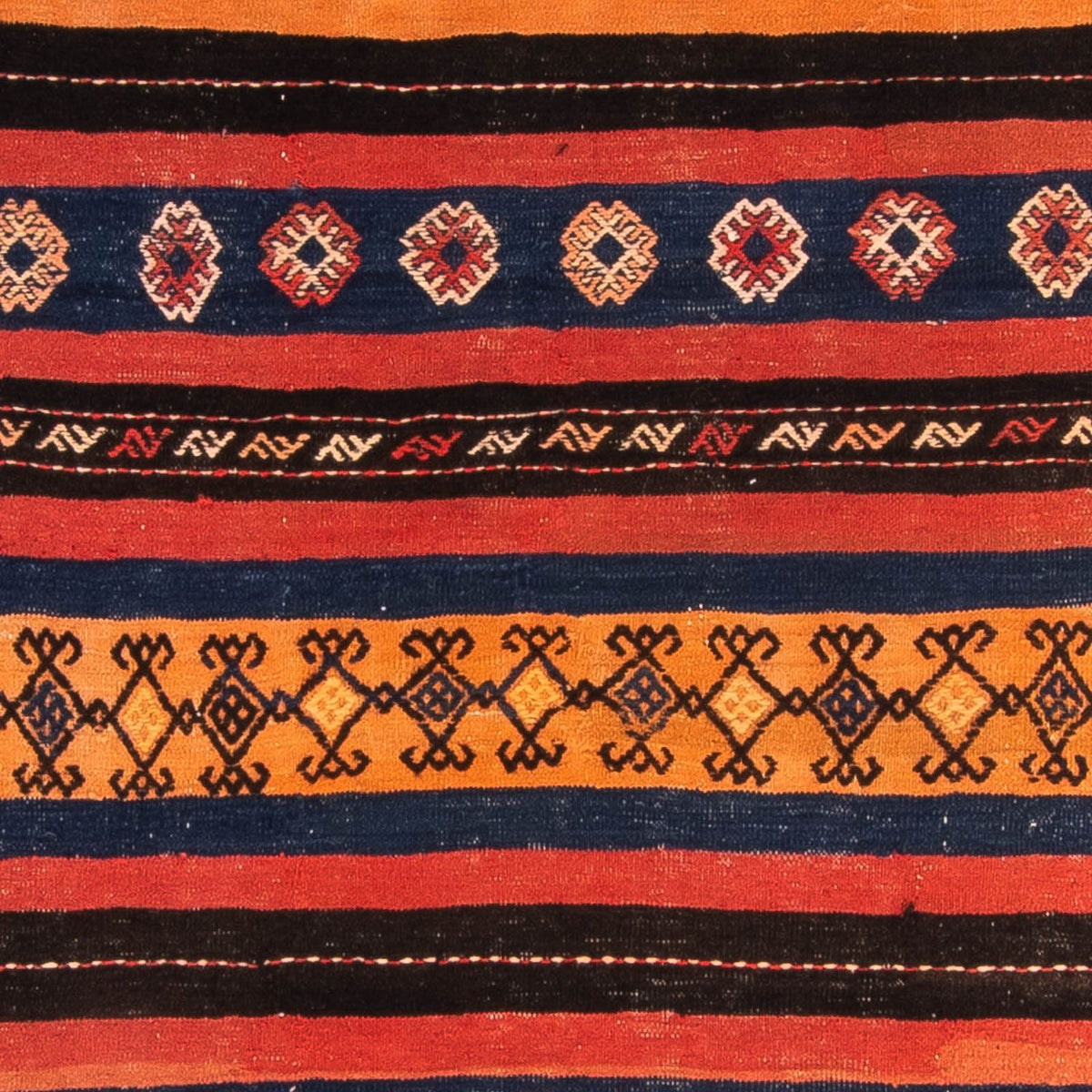 Tapis Kelim - Vieux - 200 x 150 cm - multicolore