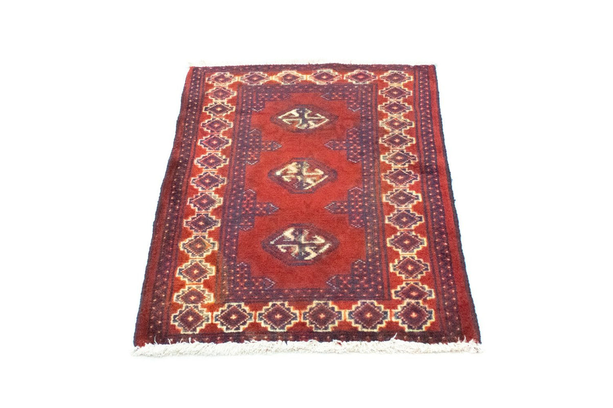 Tapis Turkaman - 87 x 62 cm - rouge