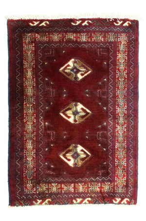 Tapis Turkaman - 86 x 62 cm - rouge