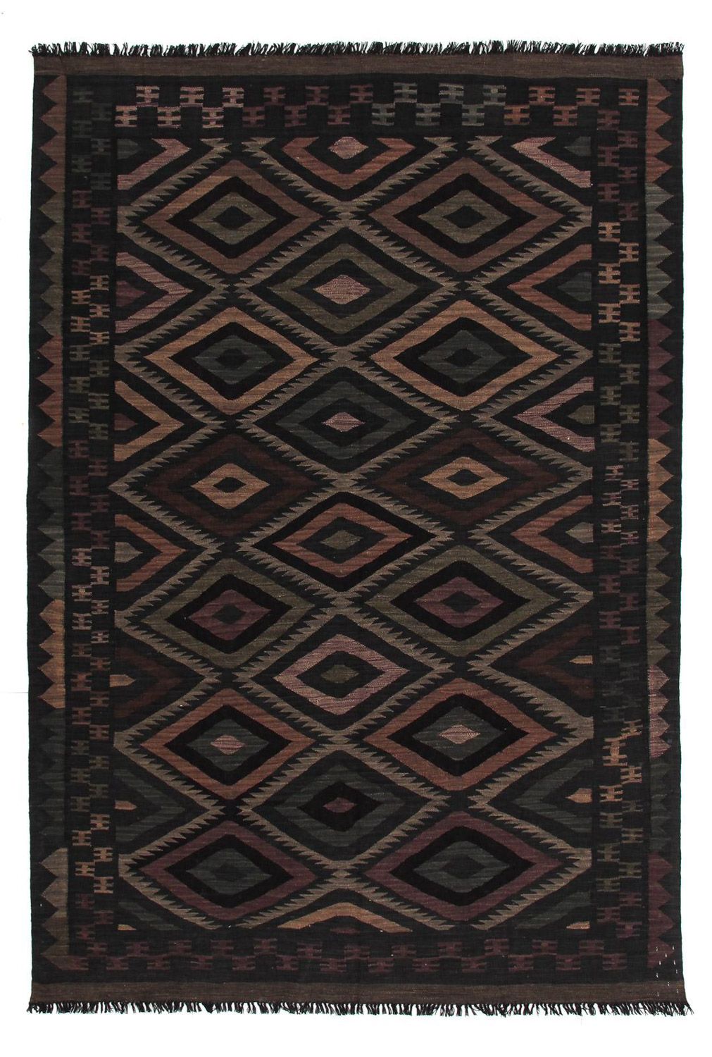 Tapis Kelim - Splash - 244 x 169 cm - multicolore