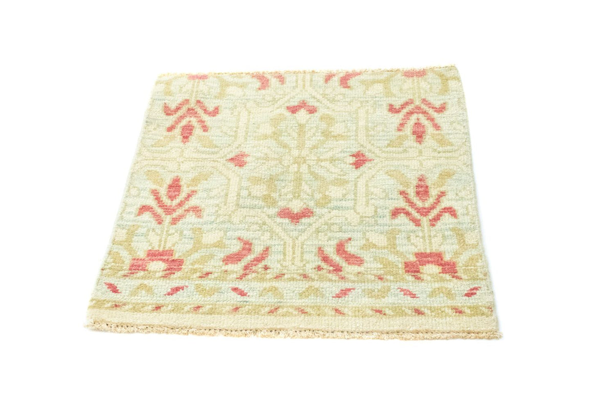 Tapis design carré  - 63 x 62 cm - beige