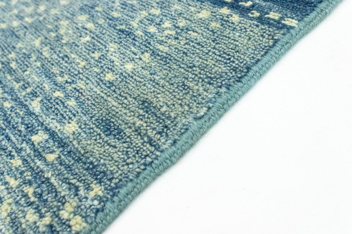Tapis design carré  - 62 x 61 cm - bleu clair