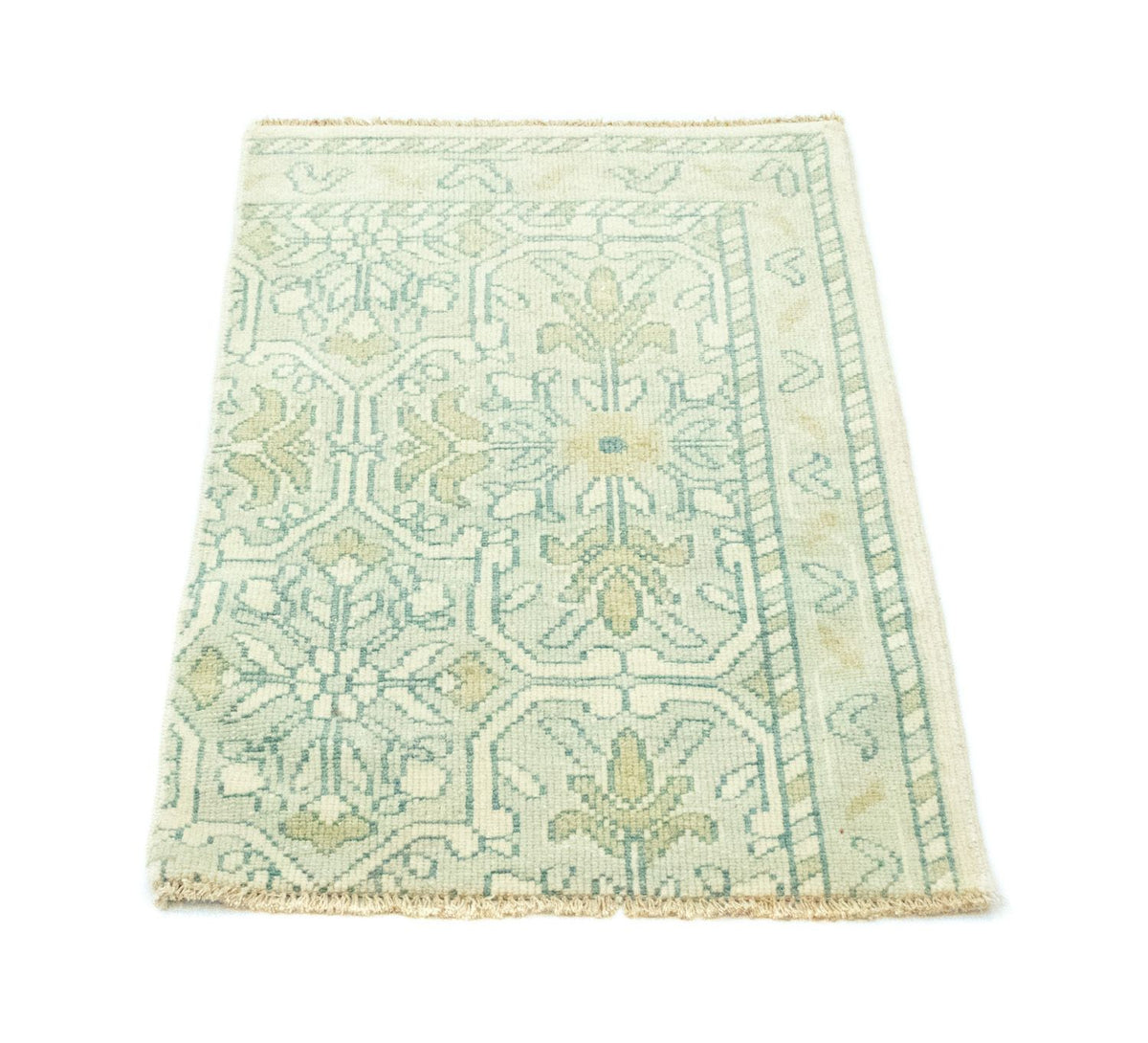 Tapis design - 90 x 60 cm - vert clair
