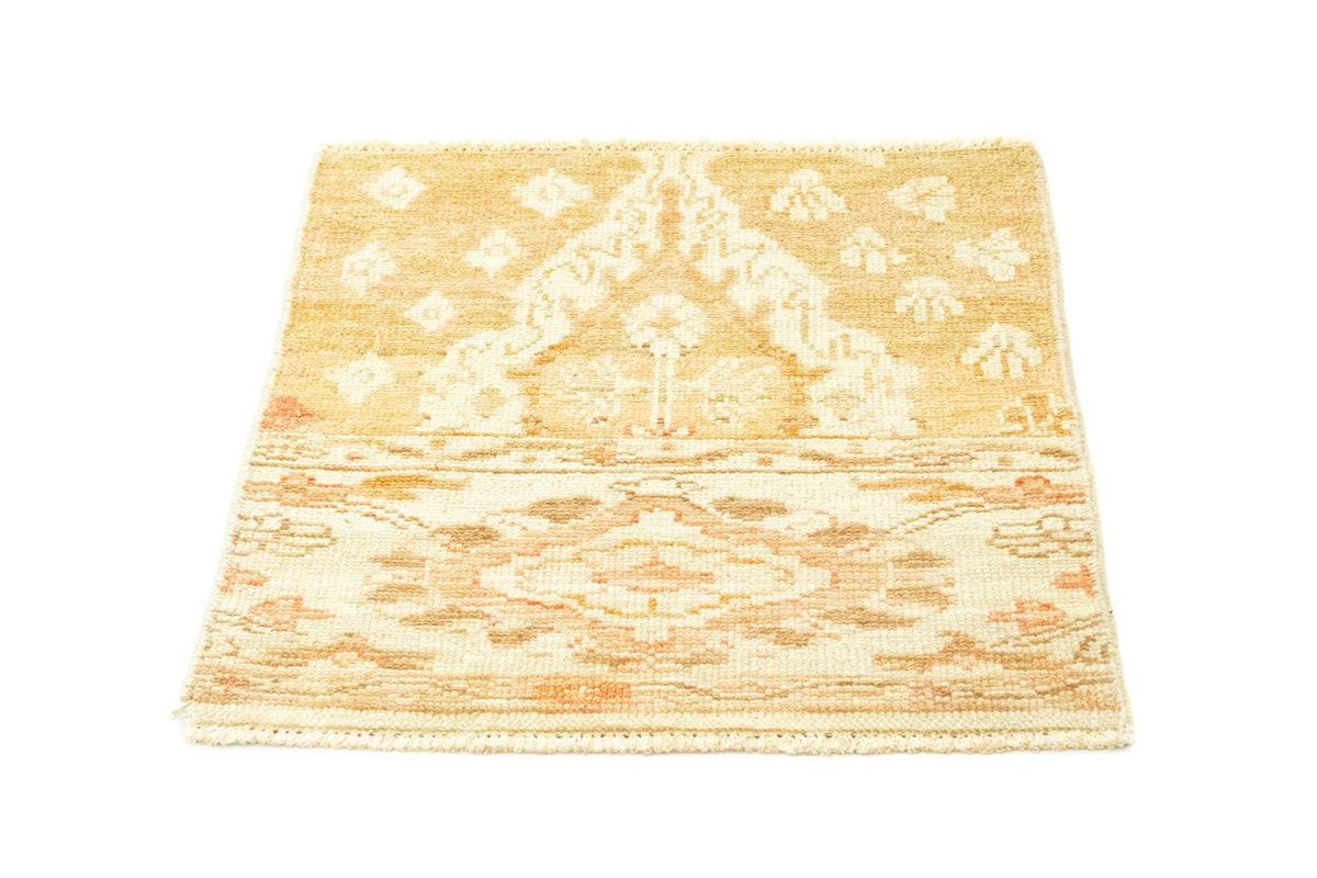 Tapis design carré  - 60 x 58 cm - beige