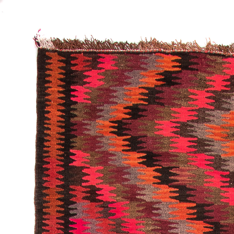 Tapis de couloir Tapis Kelim - Vieux - 380 x 150 cm - multicolore