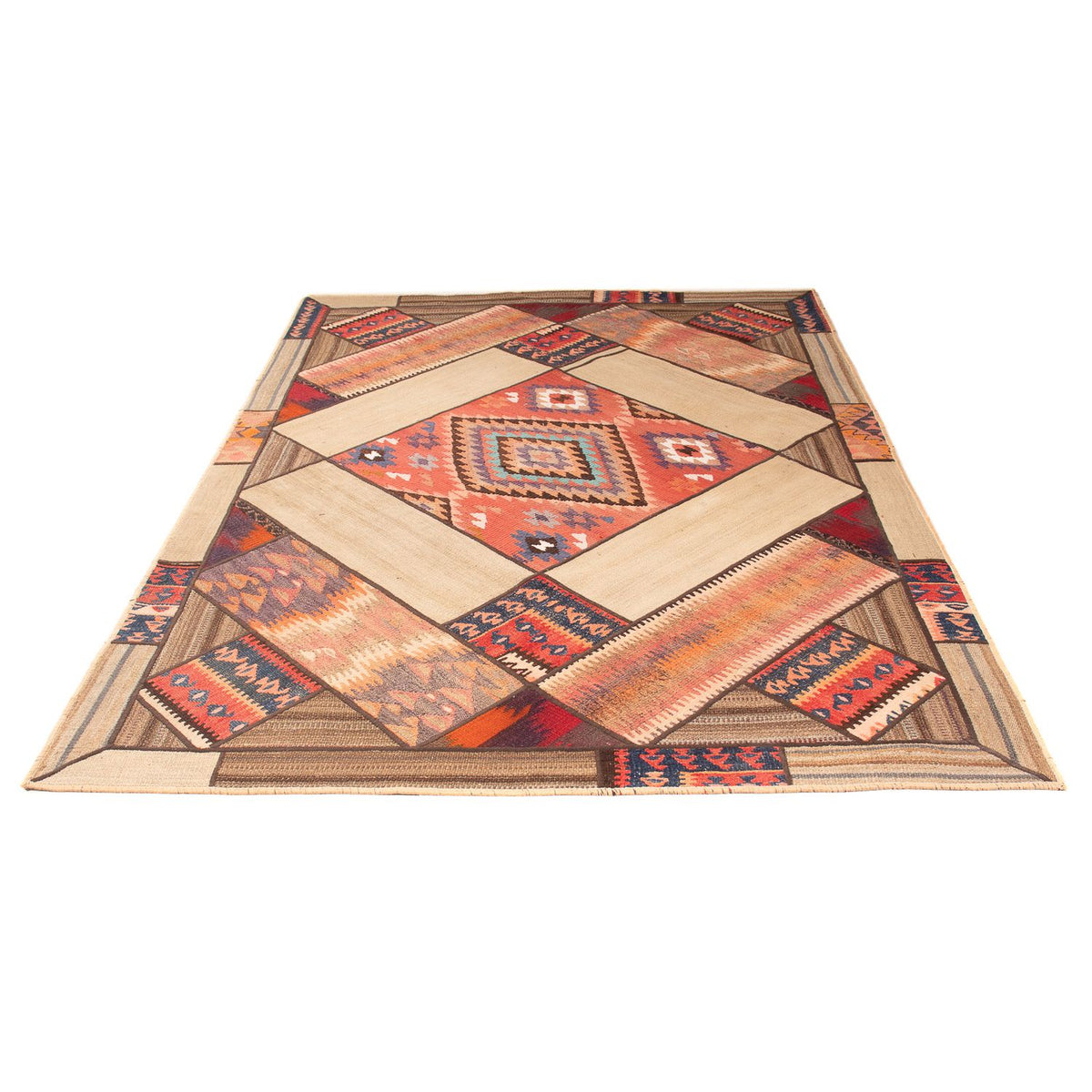 Tapis patchwork - 230 x 160 cm - multicolore