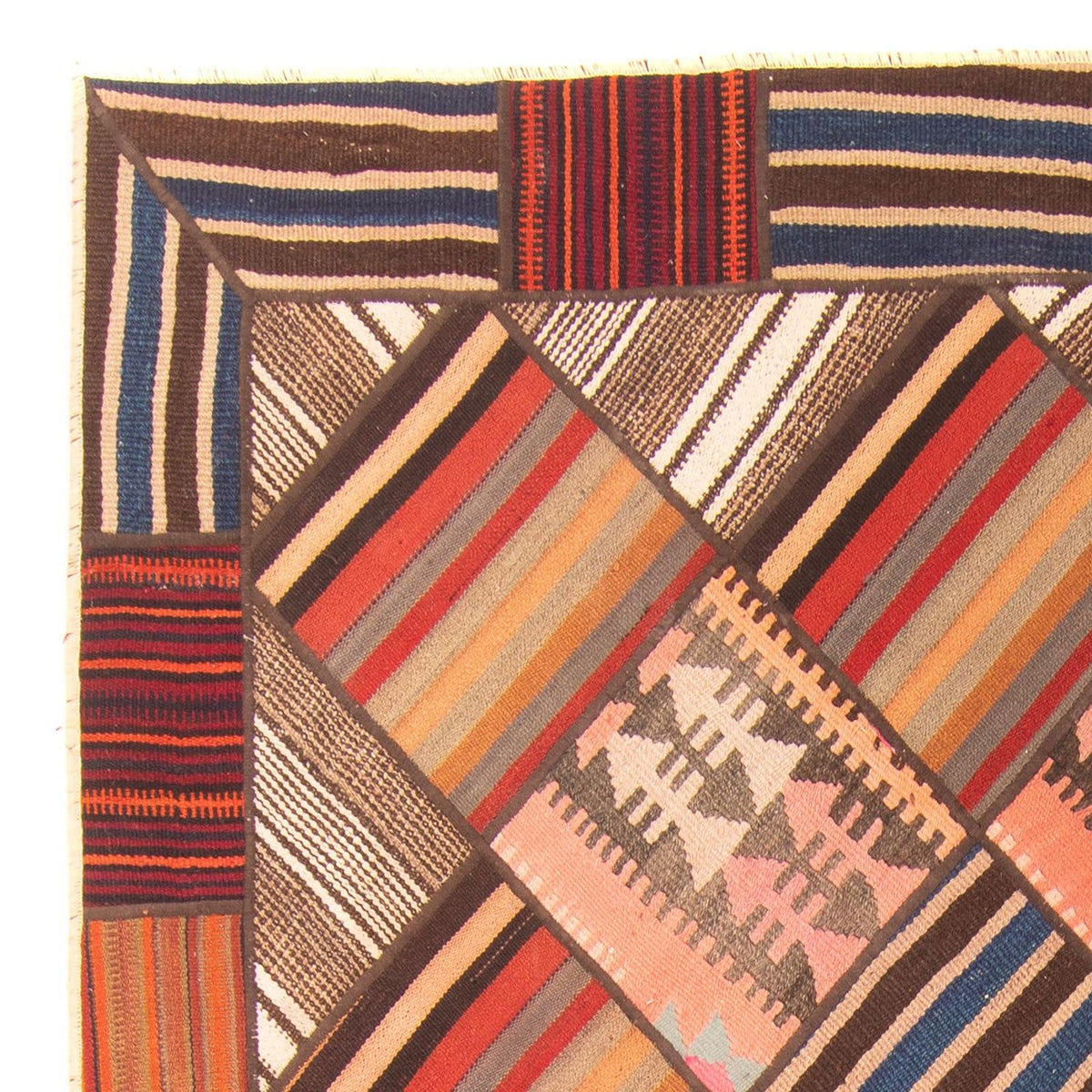 Tapis patchwork - 200 x 150 cm - multicolore