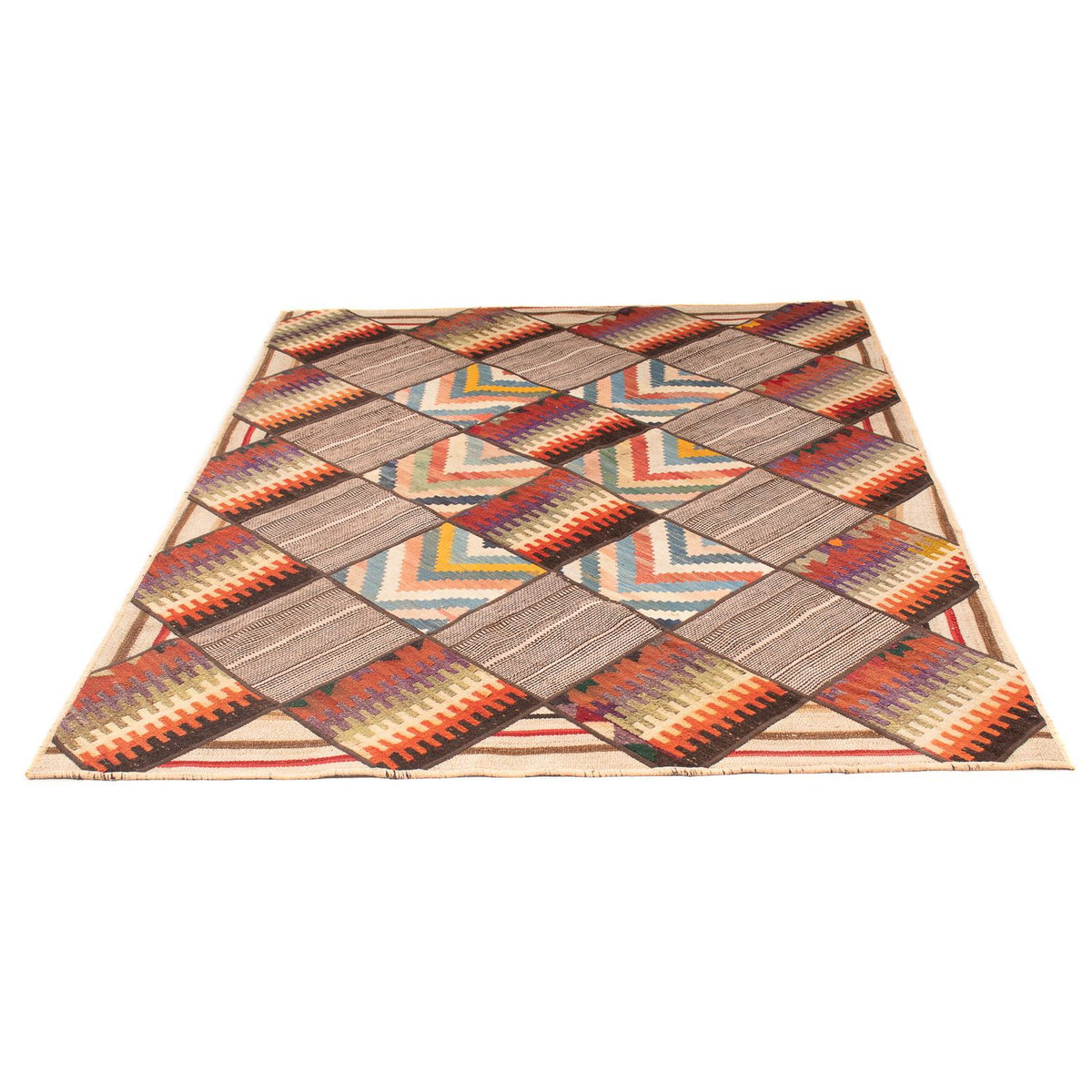 Tapis patchwork - 200 x 150 cm - multicolore