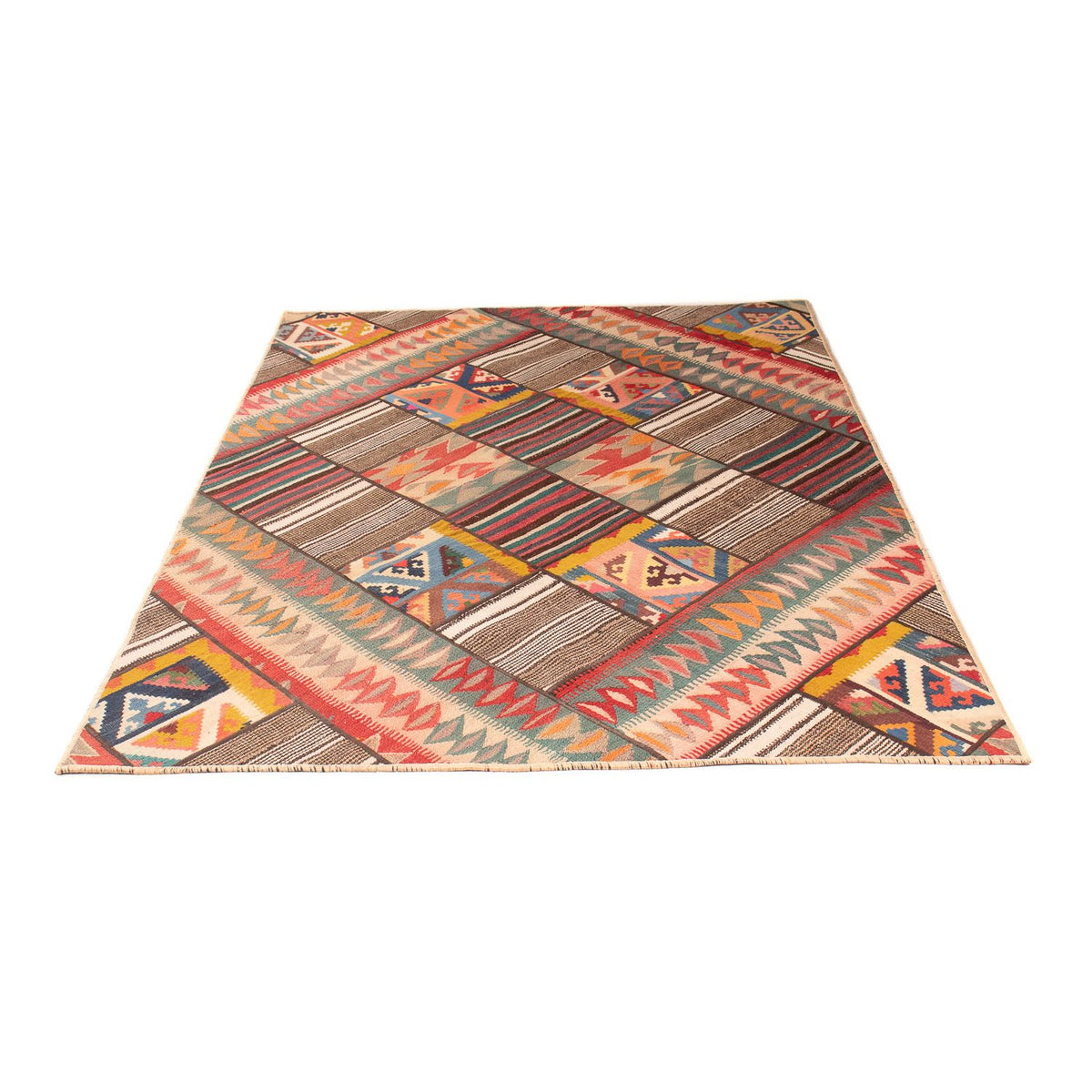 Tapis patchwork - 200 x 150 cm - multicolore