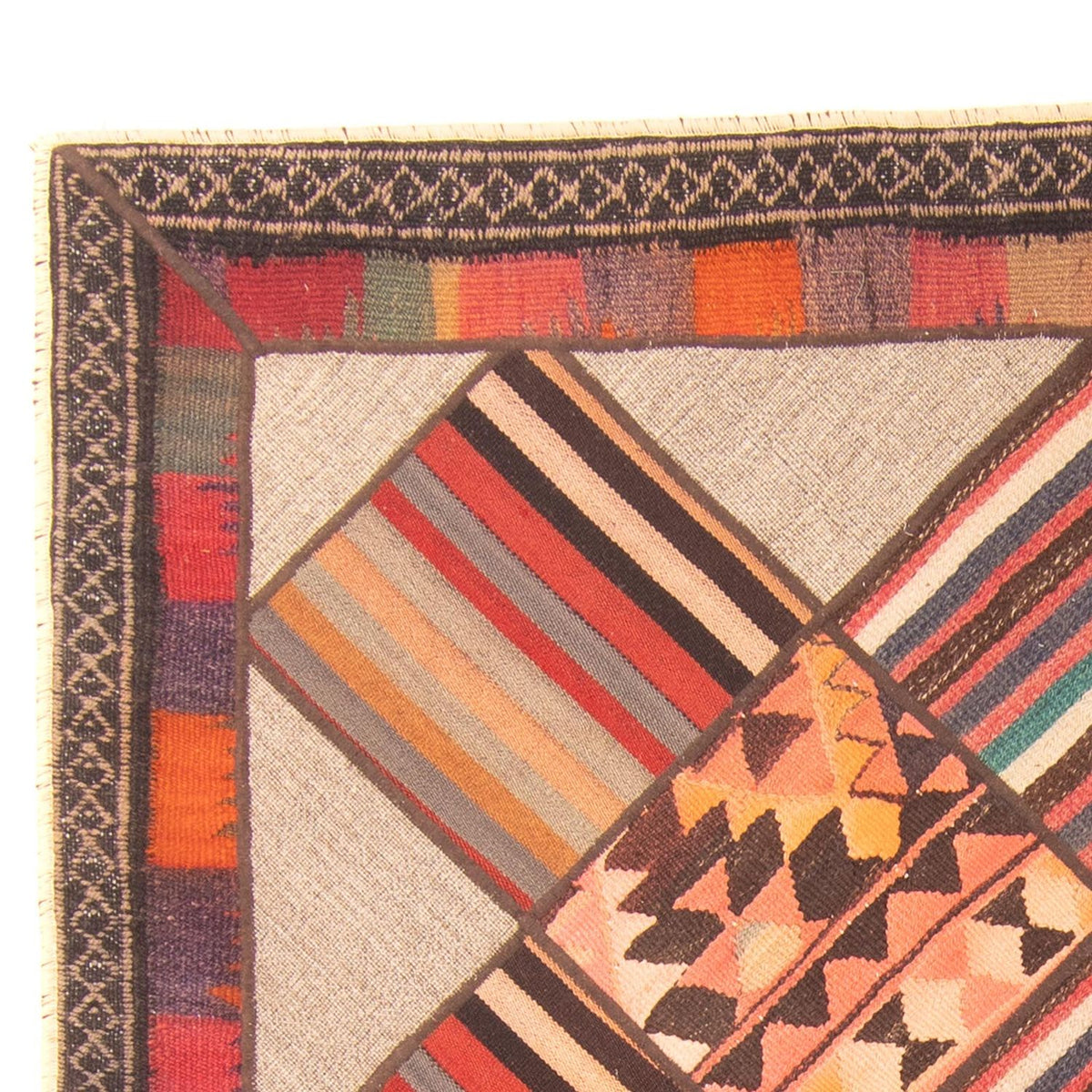 Tapis patchwork - 200 x 150 cm - multicolore