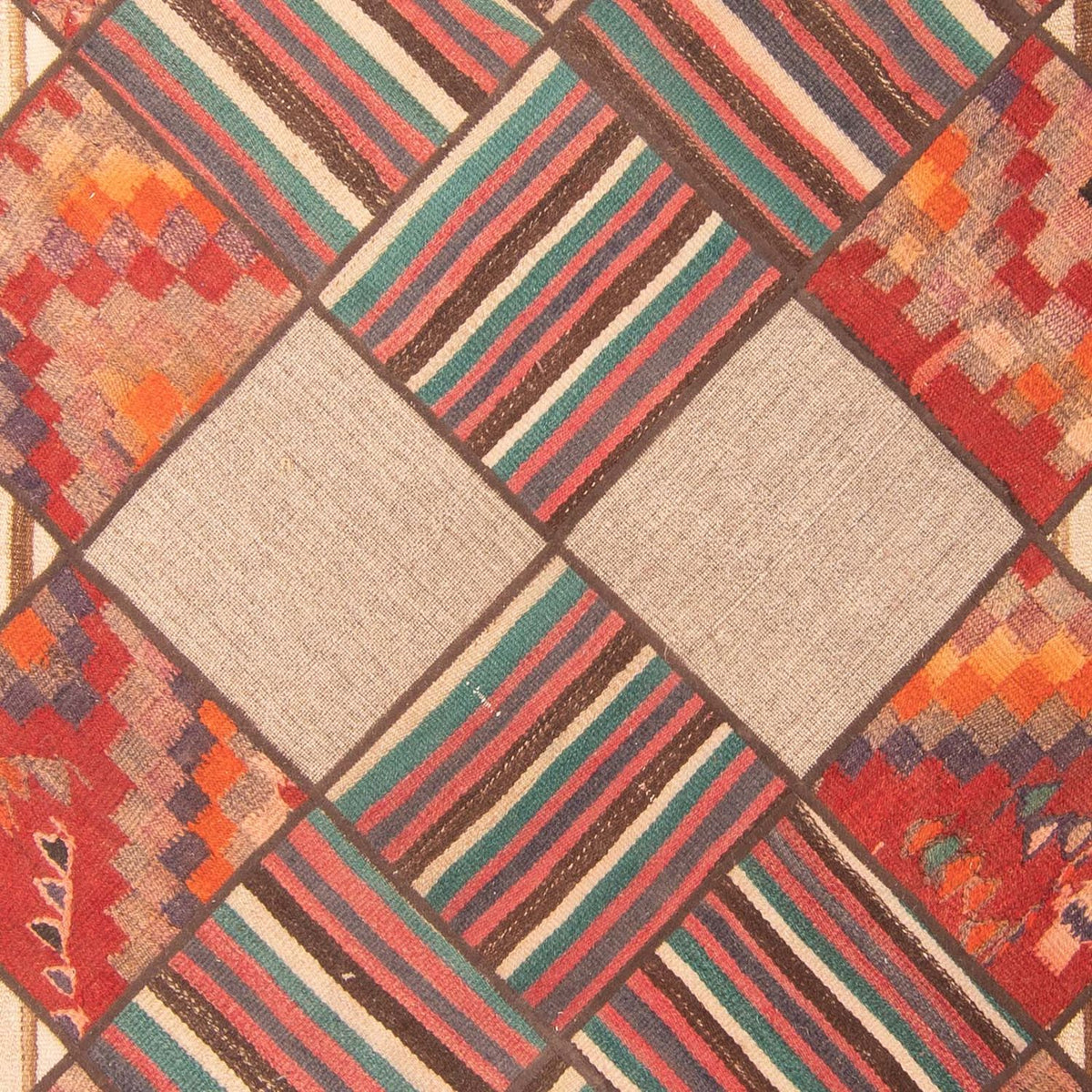 Tapis patchwork - 200 x 150 cm - multicolore