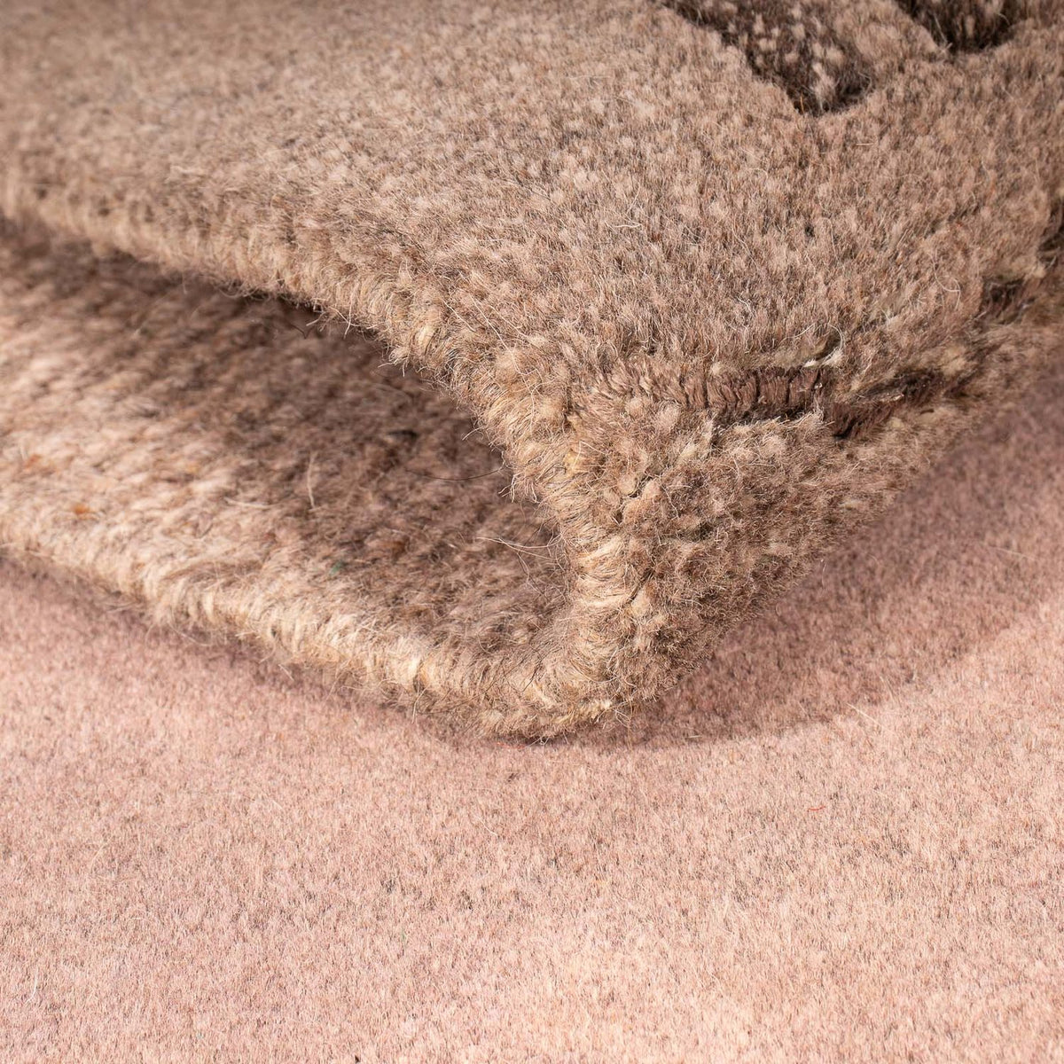 Tapis Népalais - 180 x 124 cm - chocolat clair