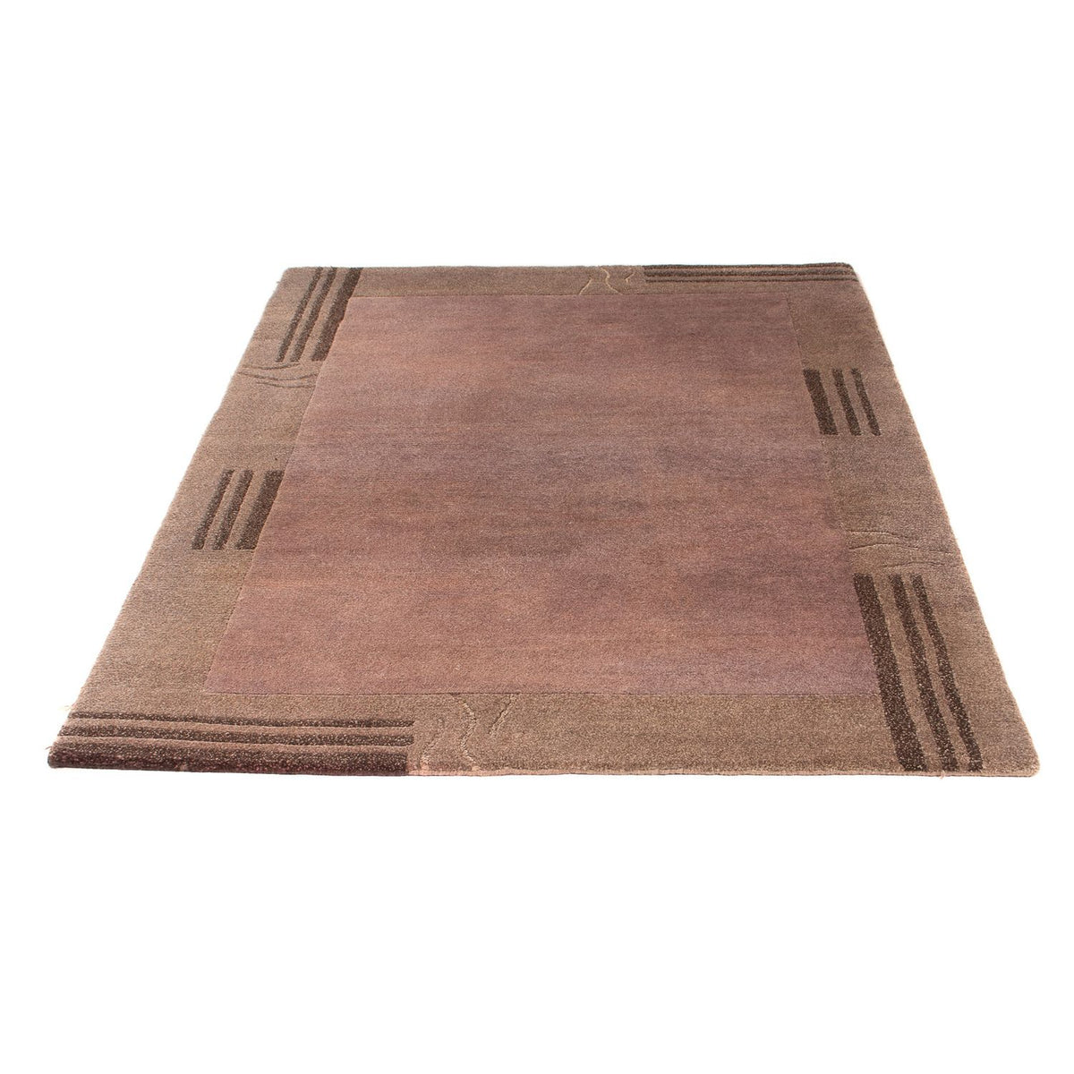 Tapis Népalais - 180 x 124 cm - chocolat clair