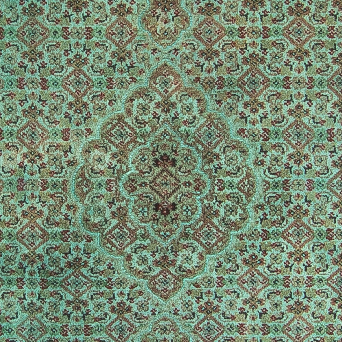 Tapis de couloir Tapis oriental - Tabriz - 305 x 84 cm - vert
