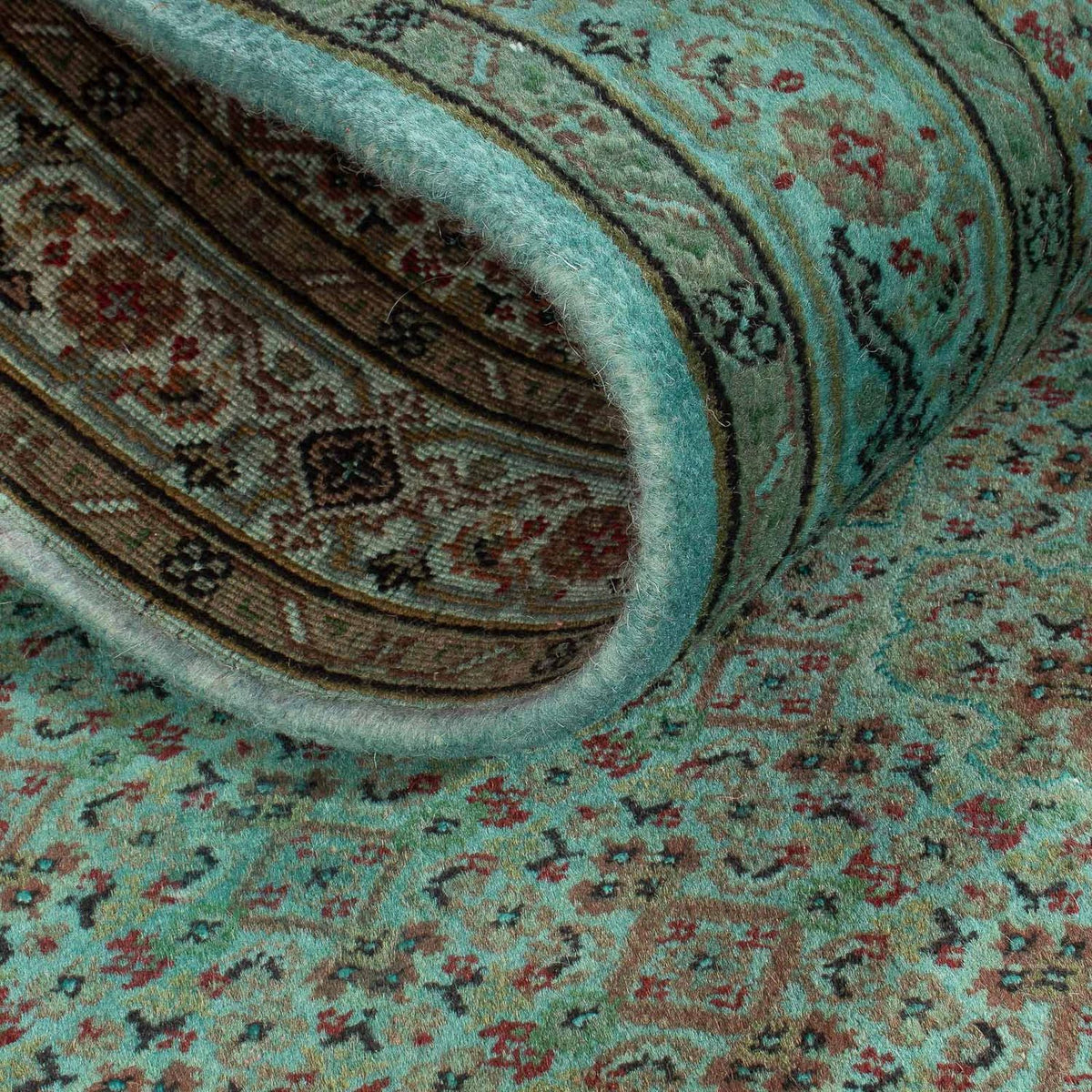 Tapis de couloir Tapis oriental - Tabriz - 305 x 84 cm - vert