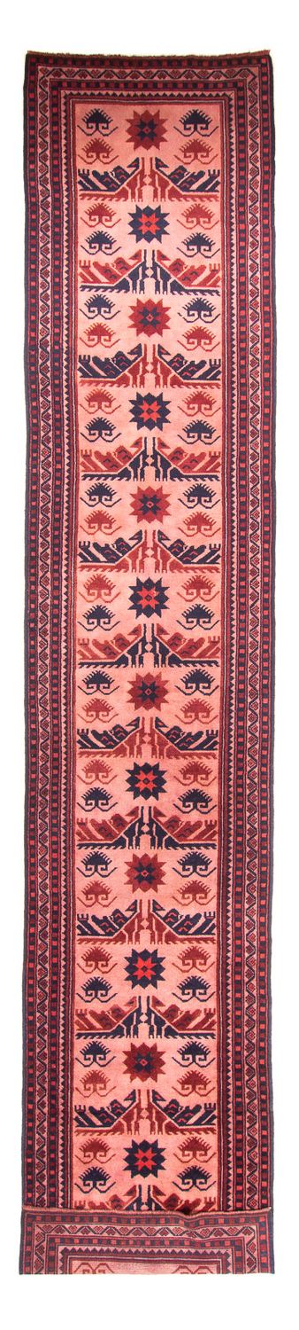 Tapis de couloir Tapis Kelim - Oriental - 400 x 75 cm - rouge clair