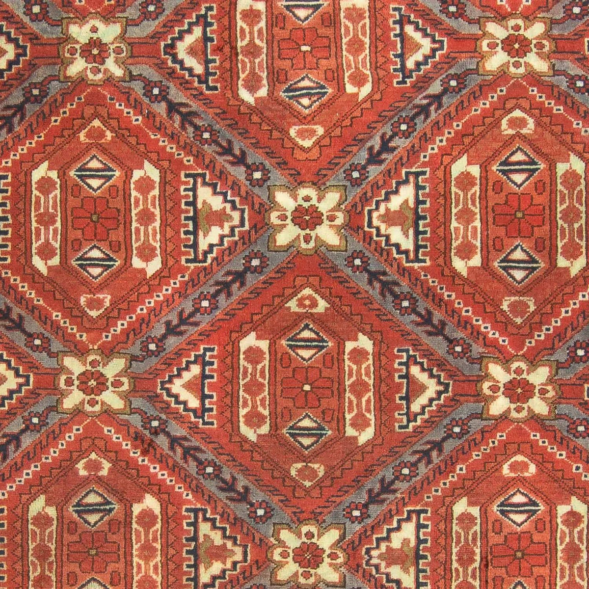 Tapis afghan - Hatschlu - 285 x 208 cm - rouille