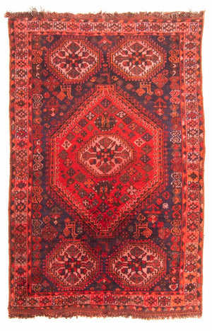 Tapis persan - Nomadic - 189 x 139 cm - rouge