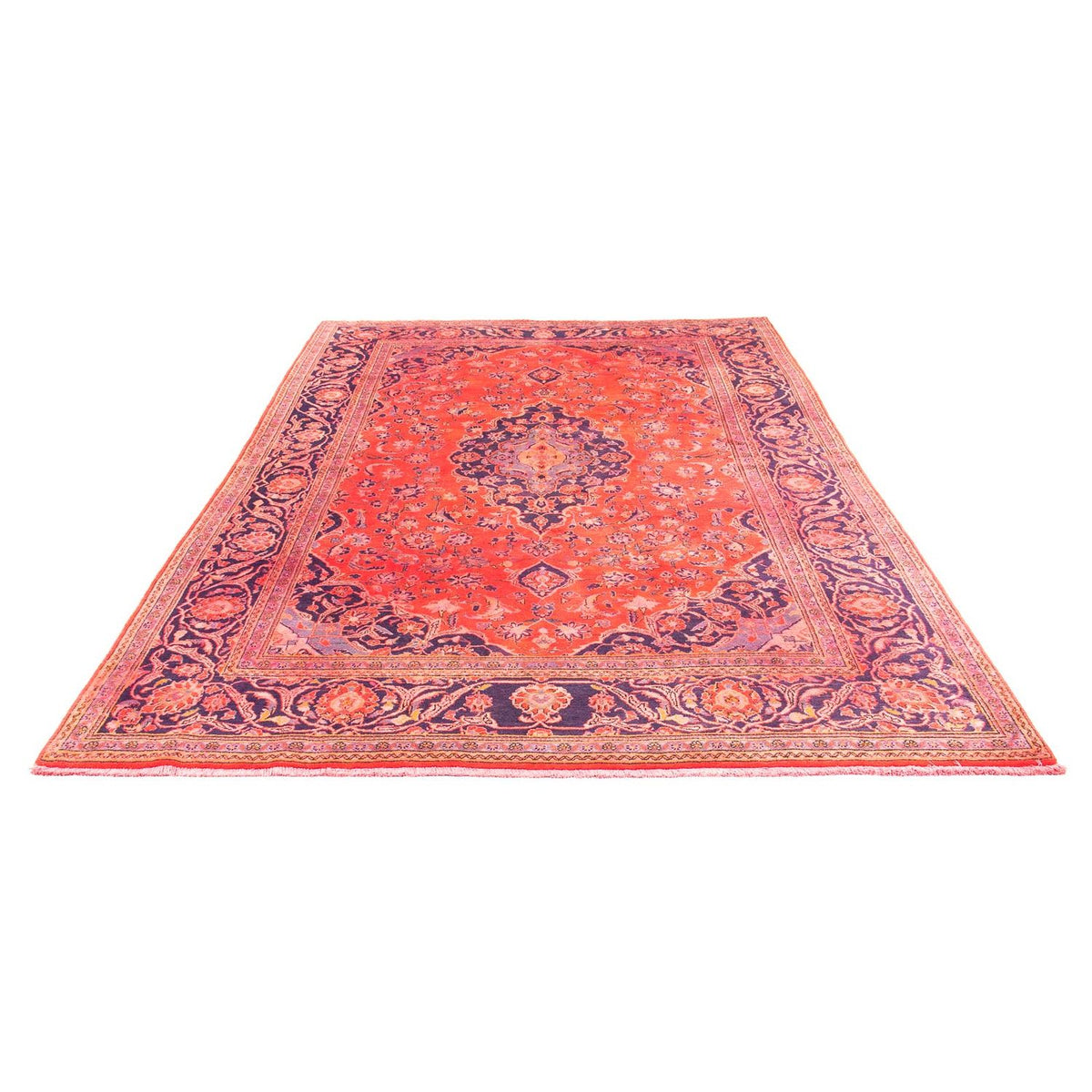 Tapis persan - Keshan - 277 x 170 cm - rouge clair