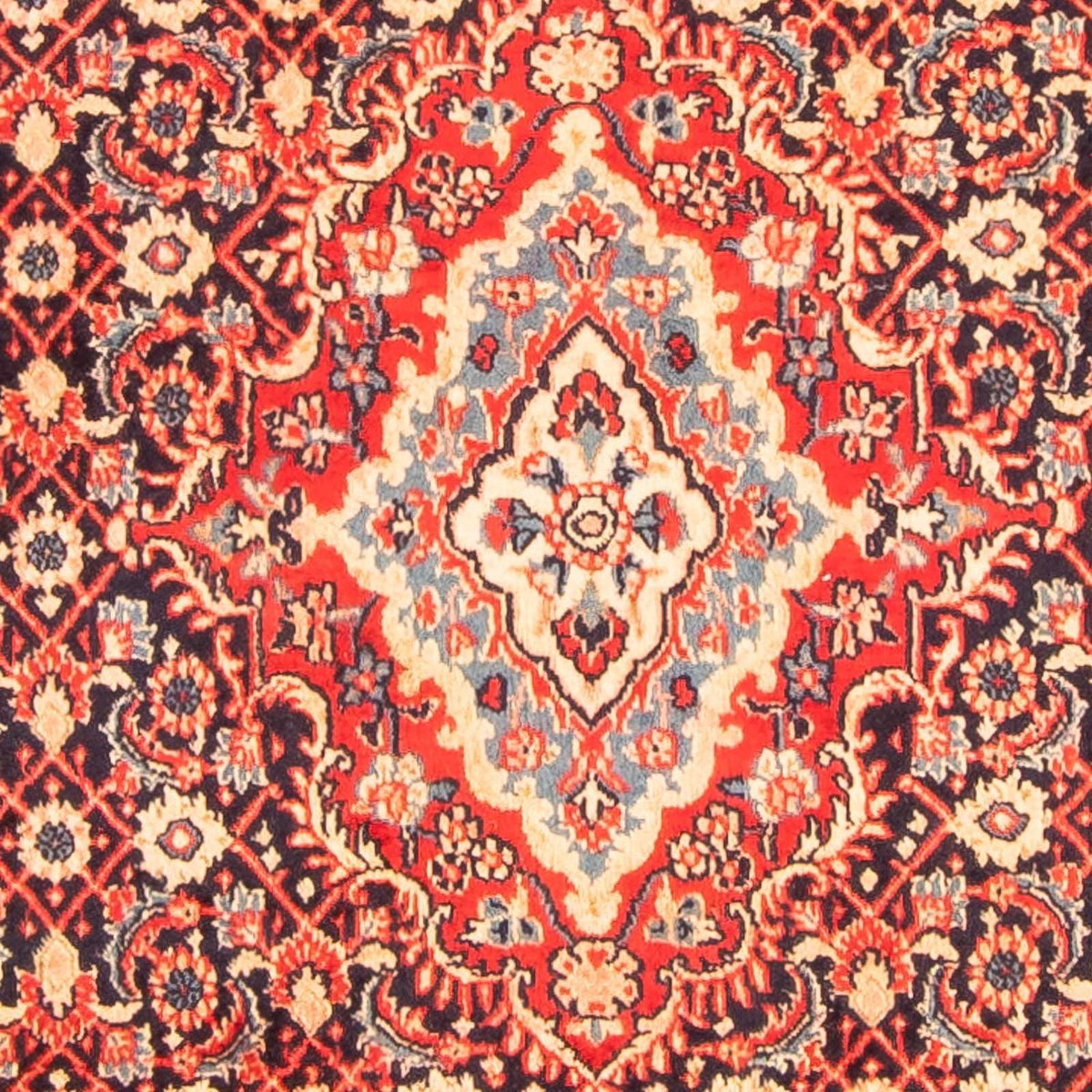 Tapis persan - Nomadic - 202 x 135 cm - rouge clair