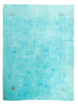 Tapis Gabbeh - Indus - 197 x 129 cm - turquoise