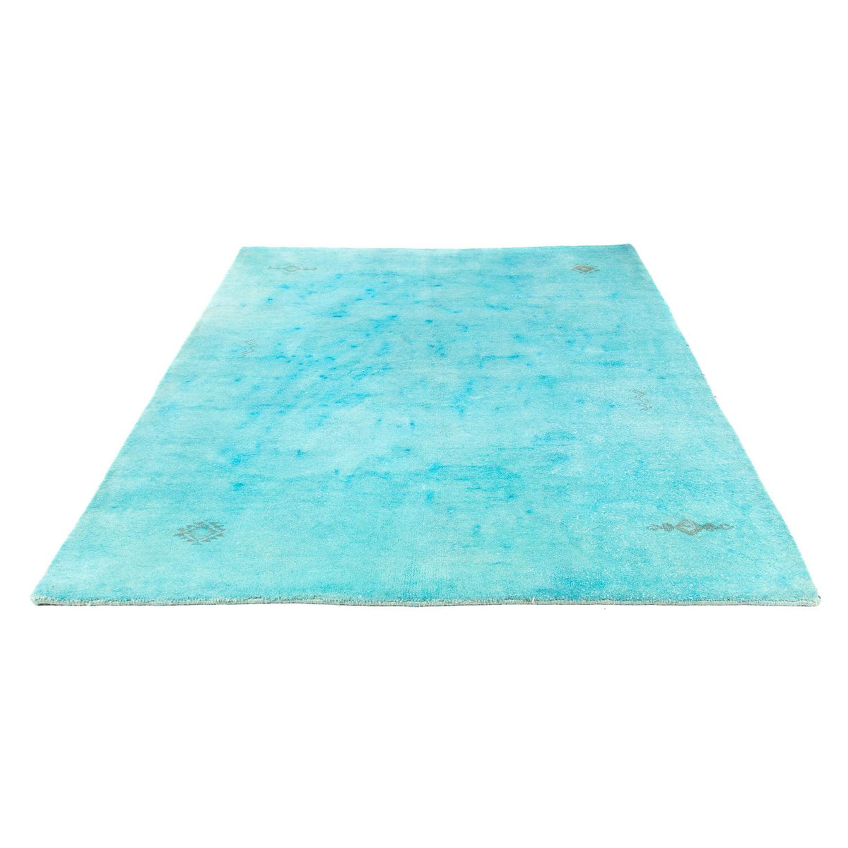 Tapis Gabbeh - Indus - 197 x 129 cm - turquoise