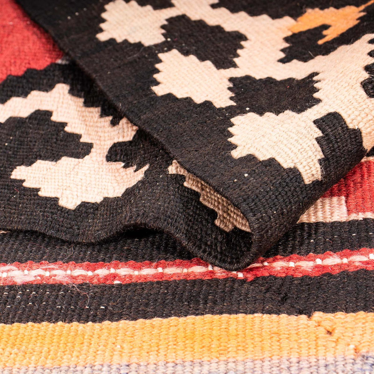 Tapis de couloir Tapis Kelim - Vieux - 295 x 160 cm - multicolore