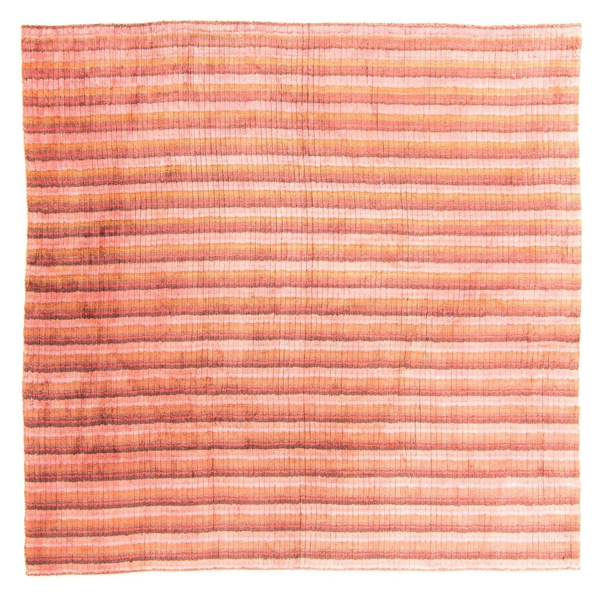 Tapis en viscose carré - 197 x 197 cm - multicolore