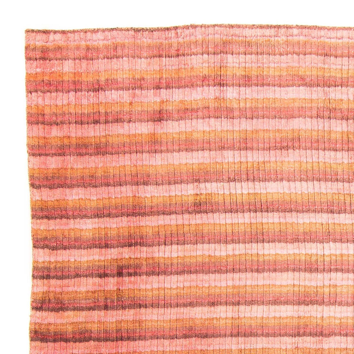 Tapis en viscose carré - 197 x 197 cm - multicolore