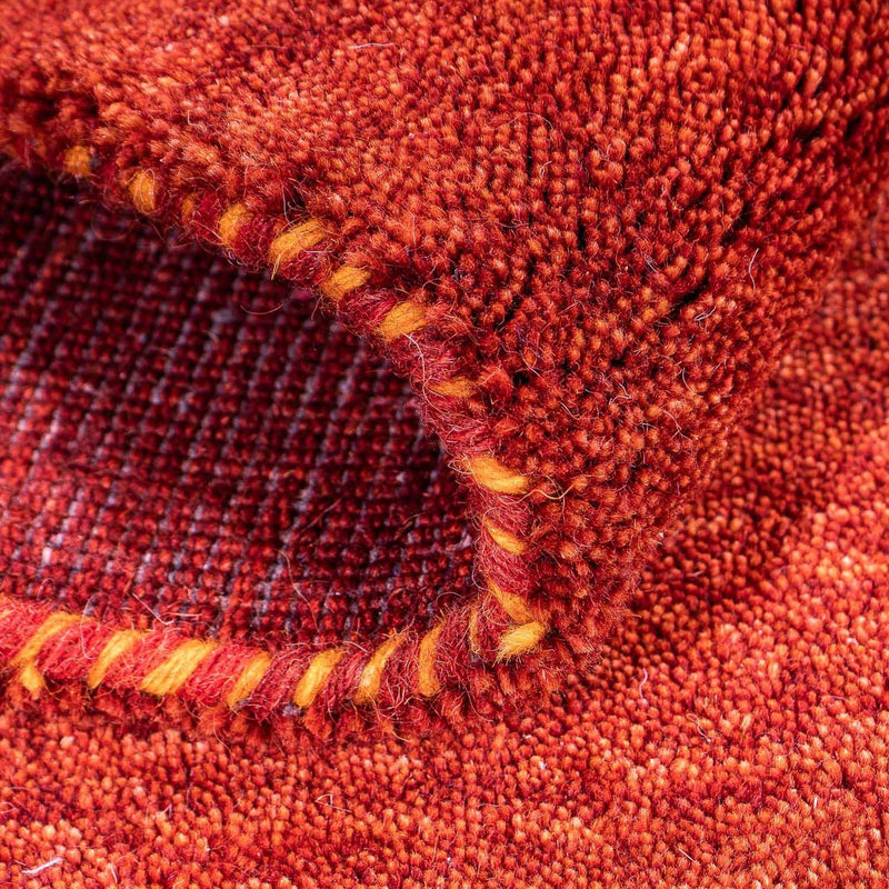 Tapis Gabbeh - Indus - 90 x 60 cm - rouge foncé