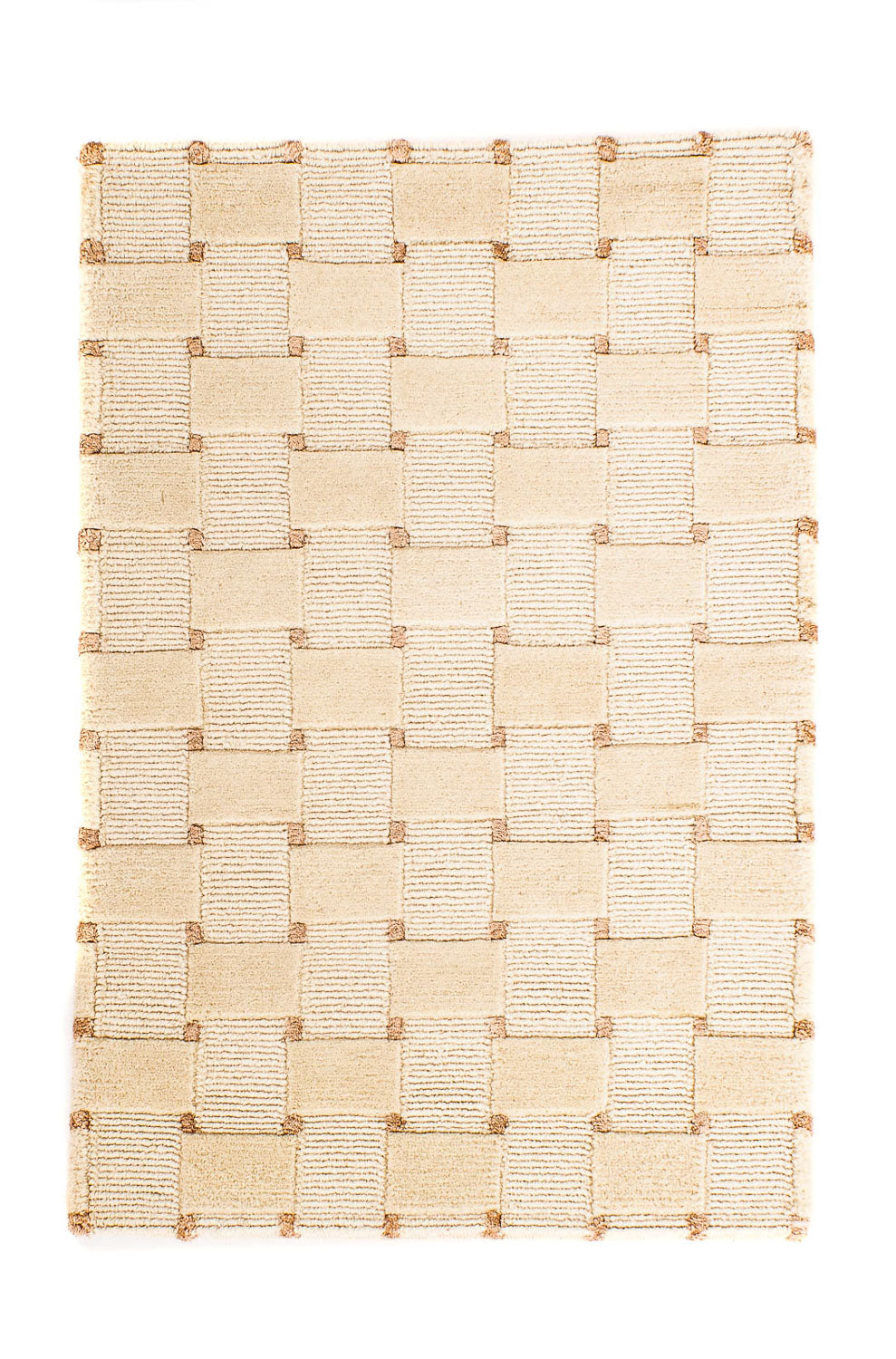 Tapis Népalais - 90 x 60 cm - beige